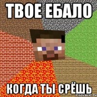 Твое ебало Когда ты срёшь