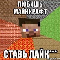 Любишь МАЙНКРАФТ СТАВЬ ЛАЙК***