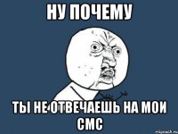 ну почему ты не отвечаешь на мои смс