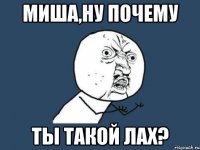 Миша,ну почему Ты такой лах?