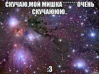 скучаю,мой мишка********очень скучаююю.. :з