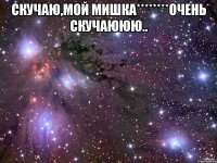 скучаю,мой мишка********очень скучаююю.. 