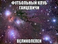 ФУТБОЛЬНЫЙ КЛУБ ГАНЦЕВИЧИ ВЕЛИКОЛЕПЕН