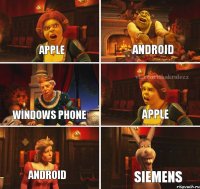 APPLE ANDROID WINDOWS PHONE APPLE ANDROID SIEMENS