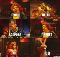 привет hello здорова Привет hi QQ