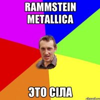 rammstein metallica это сіла