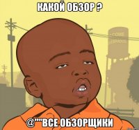 какой обзор ? @""все обзорщики