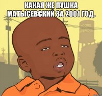 какая же пушка матысевский за 2001 год. 