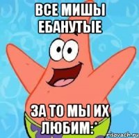 все мишы ебанутые за то мы их любим:*