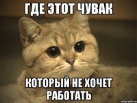 где этот чувак который не хочет работать