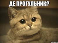 де прогульник? 