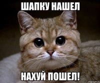 шапку нашел нахуй пошел!