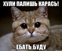 ХУЛИ ПАЛИШЬ КАРАСЬ! ЕБАТЬ БУДУ