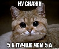 ну скажи 5 б лучше чем 5 а