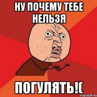 ну почему тебе нельзя погулять!(