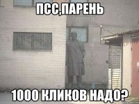 псс,парень 1000 кликов надо?