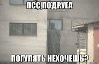 ПСС,ПОДРУГА ПОГУЛЯТЬ НЕХОЧЕШЬ?