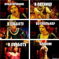 ориентирование в пятницу в субботу во сколько? в субботу слалом!