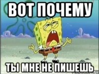 вот почему ты мне не пишешь