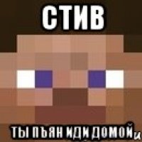 стив ты пъян иди домой