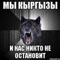 мы кыргызы и нас никто не остановит