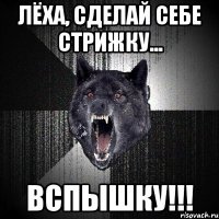 Лёха, сделай себе стрижку... ВСПЫШКУ!!!