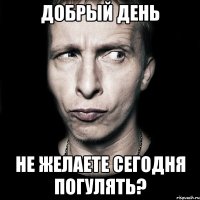 добрый день не желаете сегодня погулять?