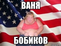 ваня бобиков