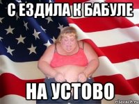 С ездила к бабуле на устово