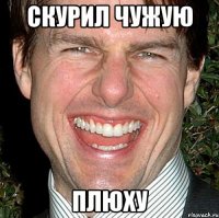 Скурил чужую плюху