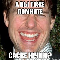 А вы тоже помните Саске Ючию?