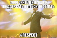 2000 зрителей пришли поддержать витебскую облать #respect