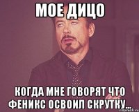 мое дицо когда мне говорят что феникс освоил скрутку...