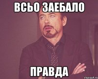 всьо заебало правда