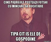 cind padrujile posteaza fotshi cu mincare sh bucatarie tipa cit is ele de gospodine