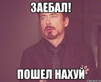 Заебал! Пошел нахуй