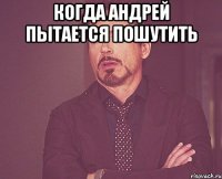 КОГДА АНДРЕЙ ПЫТАЕТСЯ ПОШУТИТЬ 