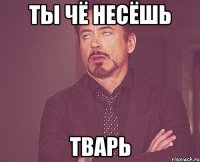 ты чё несёшь тварь