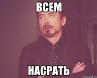 ВСЕМ НАСРАТЬ