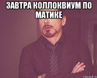 завтра коллоквиум по матике 