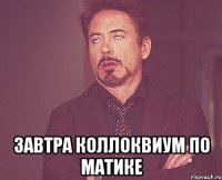  завтра коллоквиум по матике