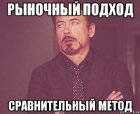 рыночный подход сравнительный метод