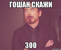 Гошан скажи 300