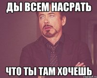 ды всем насрать что ты там хочешь