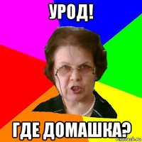 Урод! Где домашка?