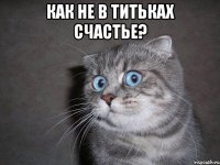 как не в титьках счастье? 