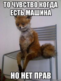 то чувство когда есть машина но нет прав