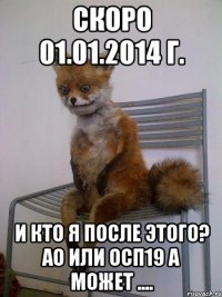 Скоро 01.01.2014 г. И кто я после этого? АО или ОСП19 а может ....