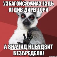 Узбагойся, у наз ездь Aгдив Дирегтори а значид не будзит безбредела!