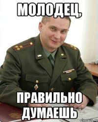 молодец, правильно думаешь